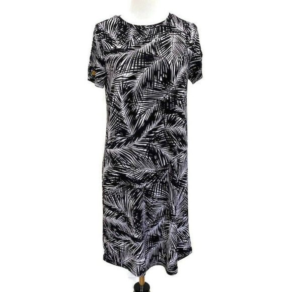 NEW MICHAEL MICHAEL KORS Palm Print Dress XS
